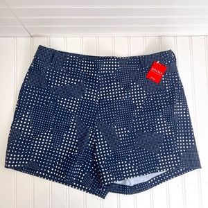 SPANX Sunshine Short 6” inseam in Navy & White Size Extra Large XL